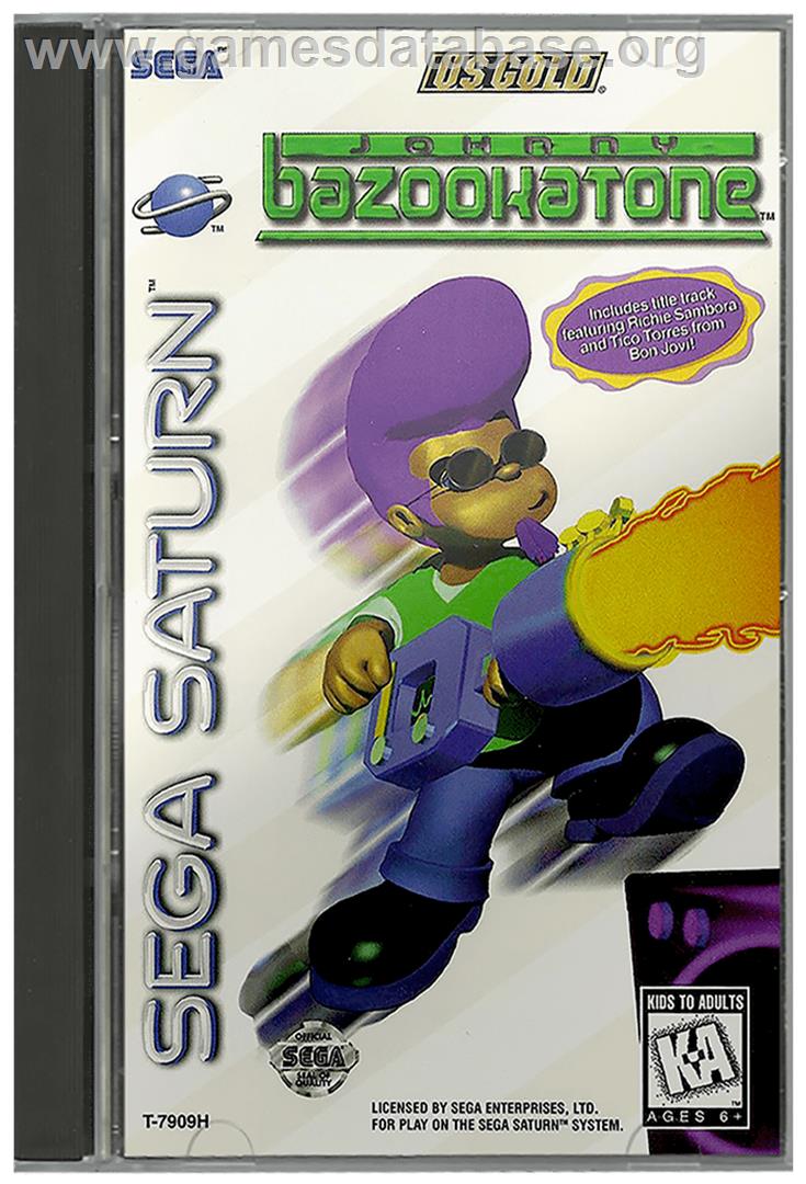 Johnny Bazookatone - Sega Saturn - Artwork - Box