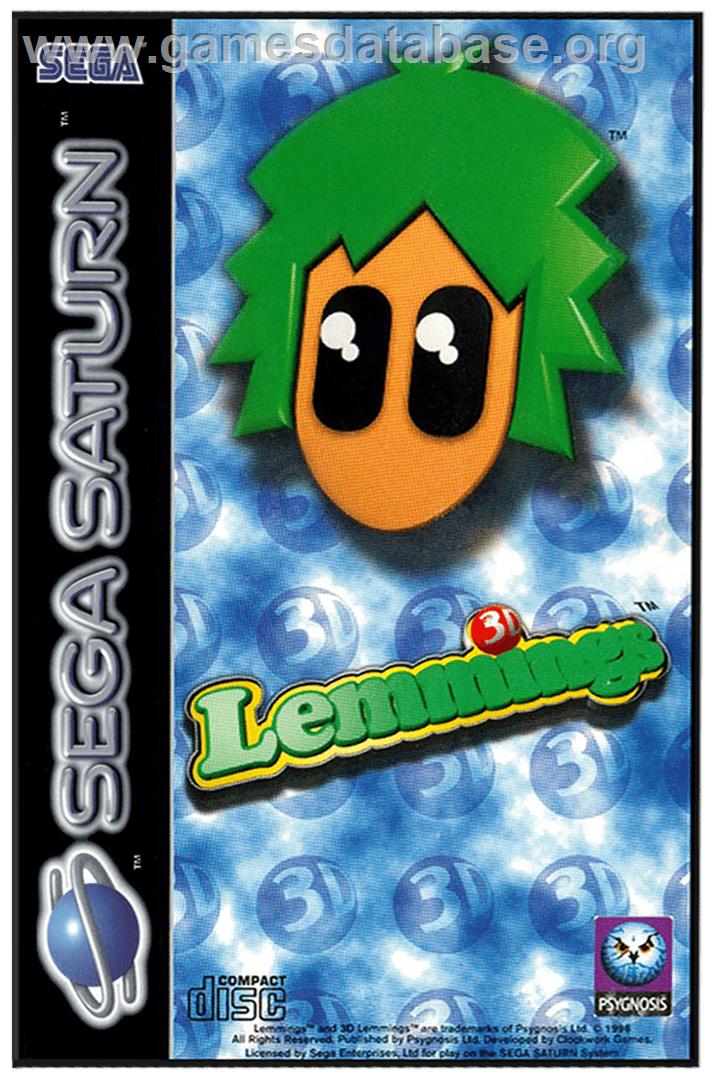 Lemmings 3D - Sega Saturn - Artwork - Box