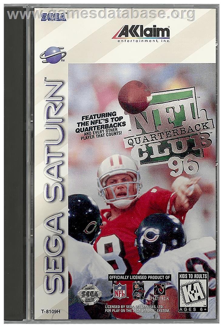 NFL Quarterback Club '96 - Sega Saturn - Artwork - Box