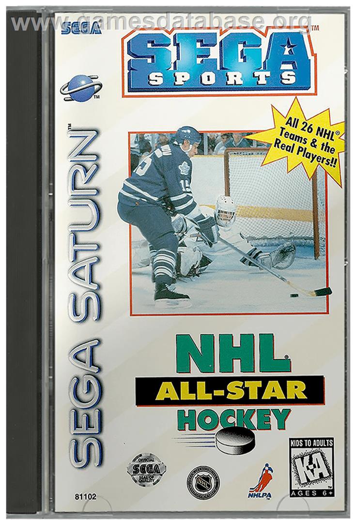 NHL All-Star Hockey - Sega Saturn - Artwork - Box