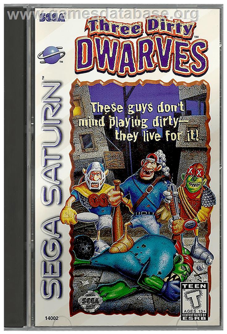 Three Dirty Dwarves - Sega Saturn - Artwork - Box