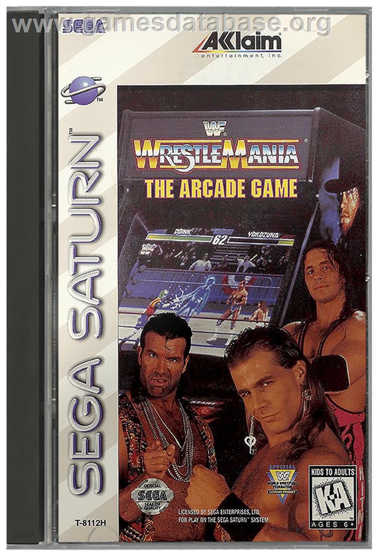 WWF Wrestlemania - Sega Saturn - Artwork - Box