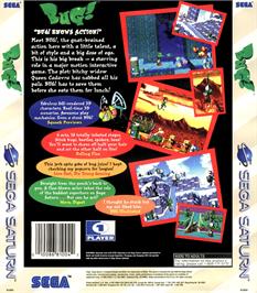 Box back cover for Bug on the Sega Saturn.