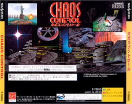Box back cover for Chaos Control on the Sega Saturn.