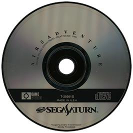 Artwork on the Disc for Airs Adventure on the Sega Saturn.