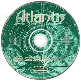 Artwork on the Disc for Atlantis: The Lost Tales on the Sega Saturn.