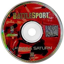 Artwork on the Disc for Battlesport on the Sega Saturn.