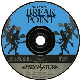 Artwork on the Disc for Break Point on the Sega Saturn.