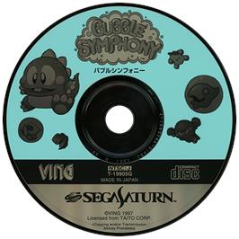 Artwork on the Disc for Bubble Symphony on the Sega Saturn.