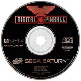 Artwork on the Disc for Digital Pinball: Last Gladiators on the Sega Saturn.