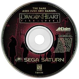 Artwork on the Disc for DragonHeart: Fire & Steel on the Sega Saturn.