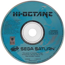Artwork on the Disc for Hi-Octane on the Sega Saturn.