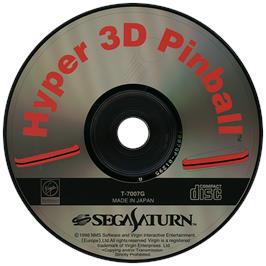 Artwork on the Disc for Hyper 3-D Pinball on the Sega Saturn.