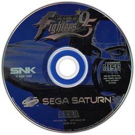 Artwork on the Disc for King of Fighters '95, The on the Sega Saturn.