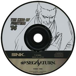 Artwork on the Disc for King of Fighters '96, The on the Sega Saturn.