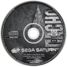 Artwork on the Disc for Krazy Ivan on the Sega Saturn.