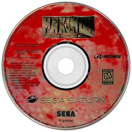 Artwork on the Disc for Maximum Force on the Sega Saturn.