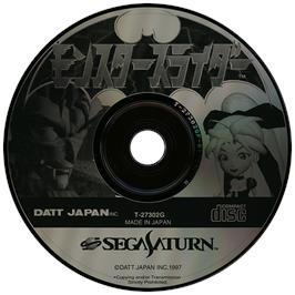 Artwork on the Disc for Monster Slider on the Sega Saturn.