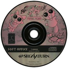 Artwork on the Disc for Pastel Muses on the Sega Saturn.