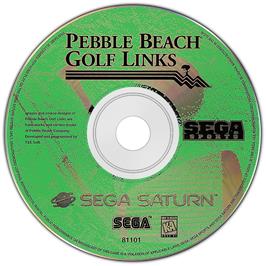 Artwork on the Disc for Pebble Beach Golf Links on the Sega Saturn.