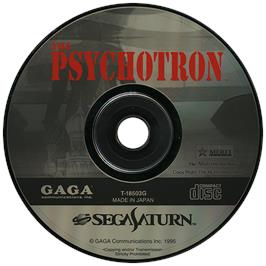 Artwork on the Disc for Psychotron on the Sega Saturn.