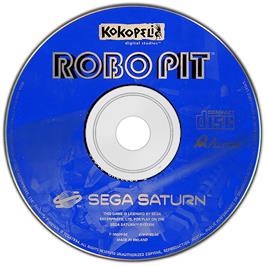 Artwork on the Disc for Robo Pit on the Sega Saturn.