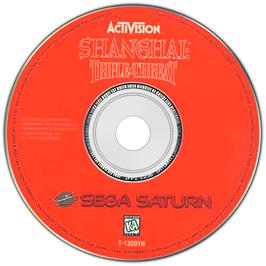 Artwork on the Disc for Shanghai: Triple-Threat on the Sega Saturn.