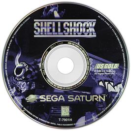 Artwork on the Disc for Shellshock on the Sega Saturn.