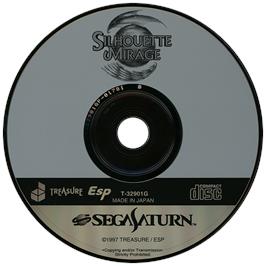 Artwork on the Disc for Silhouette Mirage on the Sega Saturn.
