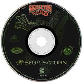 Artwork on the Disc for Skeleton Warriors on the Sega Saturn.