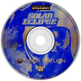 Artwork on the Disc for Solar Eclipse on the Sega Saturn.