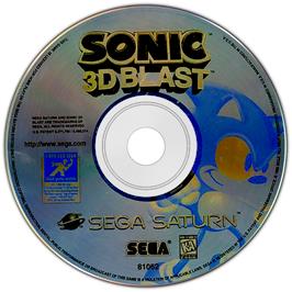 Artwork on the Disc for Sonic 3D Blast on the Sega Saturn.