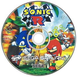 Artwork on the Disc for Sonic R on the Sega Saturn.