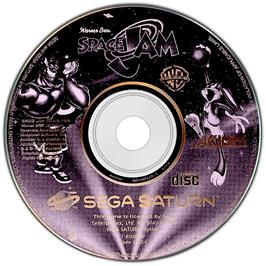 Artwork on the Disc for Space Jam on the Sega Saturn.