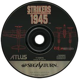 Artwork on the Disc for Strikers 1945 on the Sega Saturn.