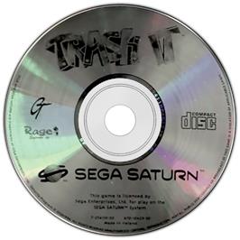 Artwork on the Disc for Trash It on the Sega Saturn.