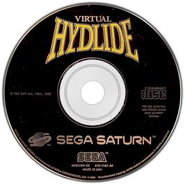 Artwork on the Disc for Virtual Hydlide on the Sega Saturn.
