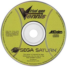 Artwork on the Disc for Virtual Open Tennis on the Sega Saturn.