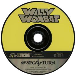 Artwork on the Disc for Willy Wombat on the Sega Saturn.