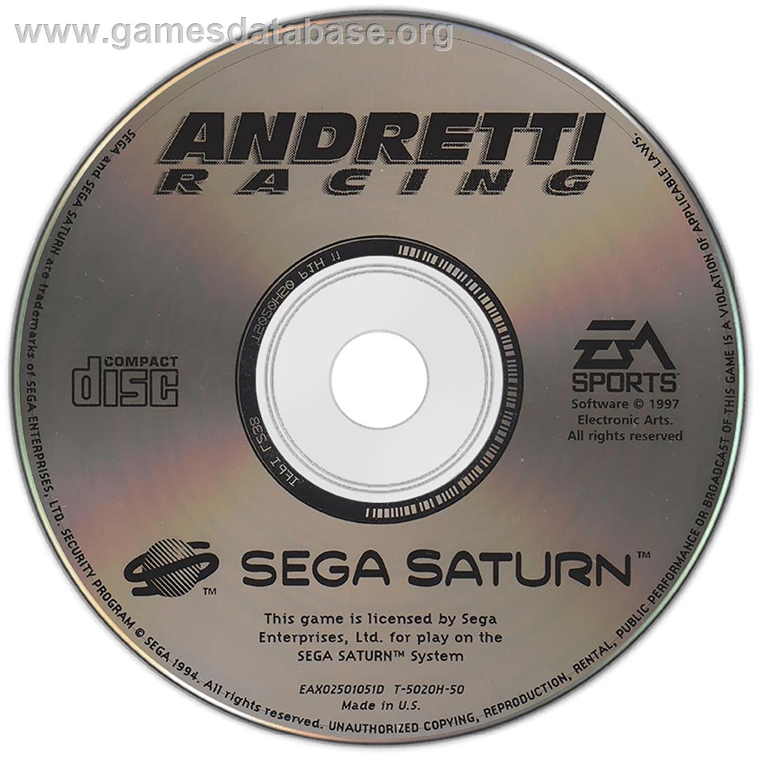Andretti Racing - Sega Saturn - Artwork - Disc