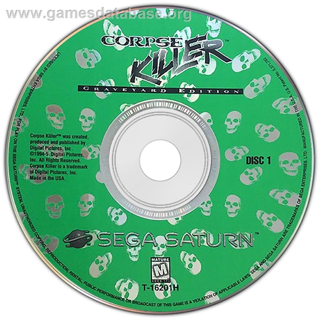 Corpse Killer - Graveyard Edition - Sega Saturn - Artwork - Disc