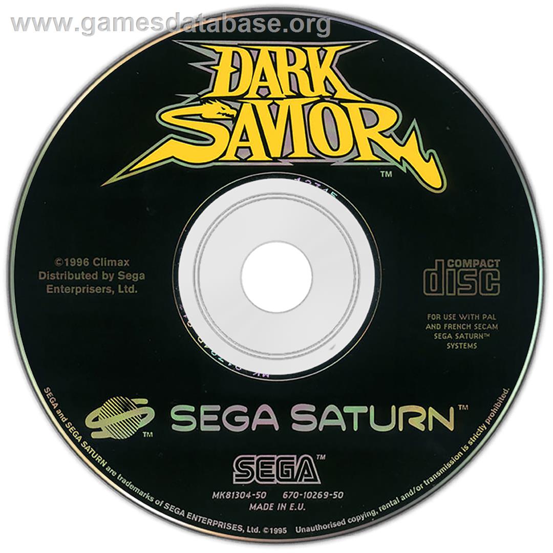 Dark Savior - Sega Saturn - Artwork - Disc