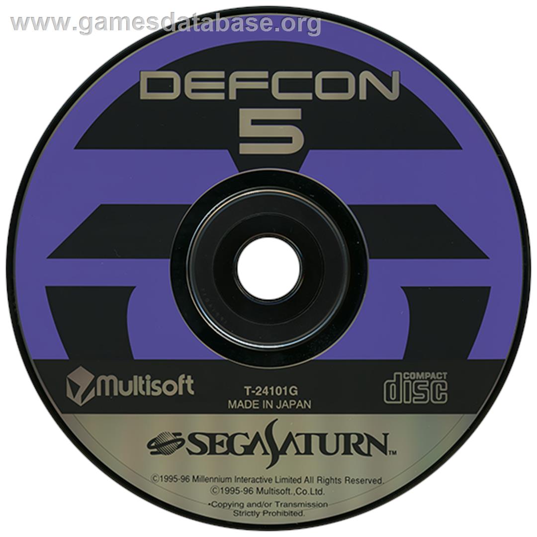 Defcon 5 - Sega Saturn - Artwork - Disc