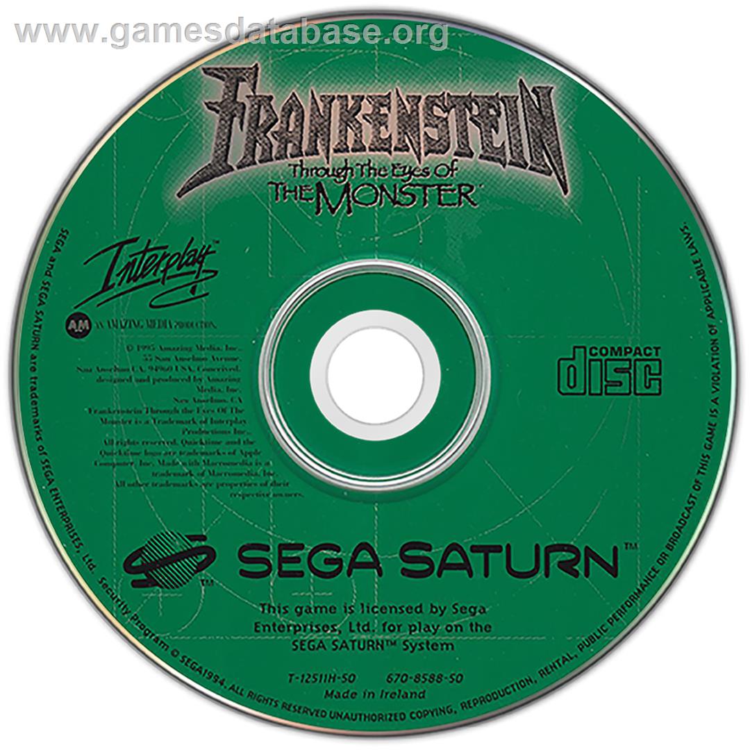 Frankenstein: Through the Eyes of the Monster - Sega Saturn - Artwork - Disc