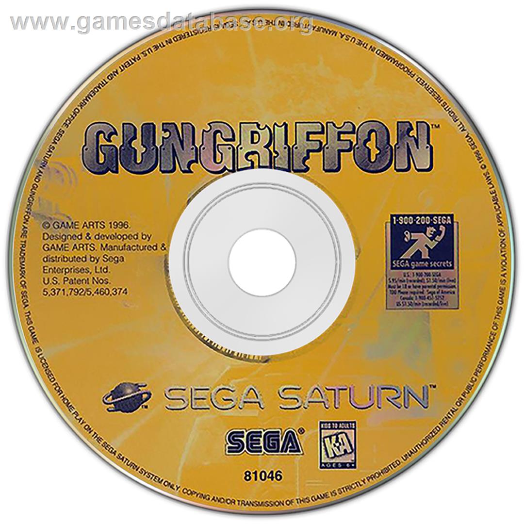 Gungriffon: The Eurasian Conflict - Sega Saturn - Artwork - Disc