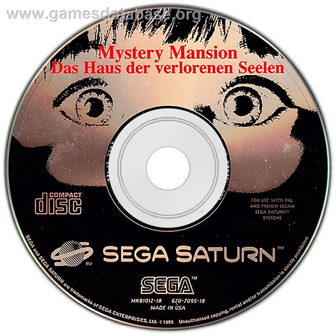 Mansion of Hidden Souls - Sega Saturn - Artwork - Disc