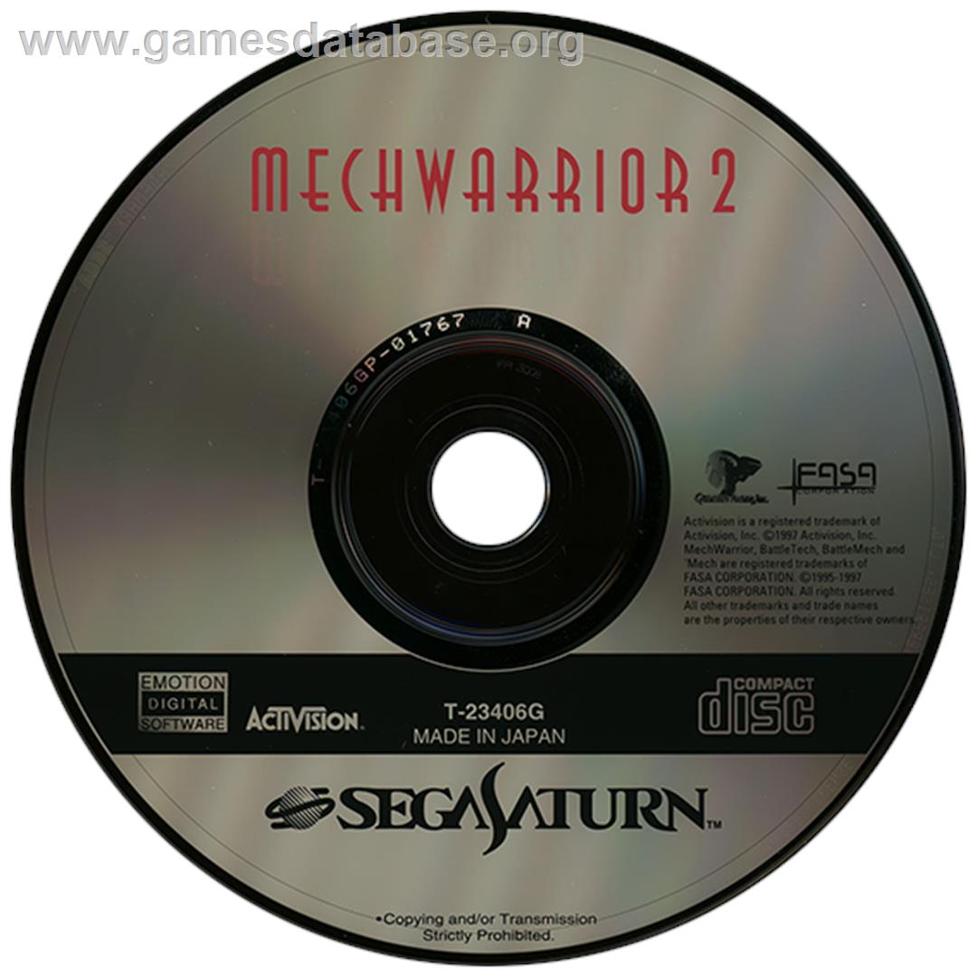 MechWarrior 2: 31st Century Combat - Sega Saturn - Artwork - Disc