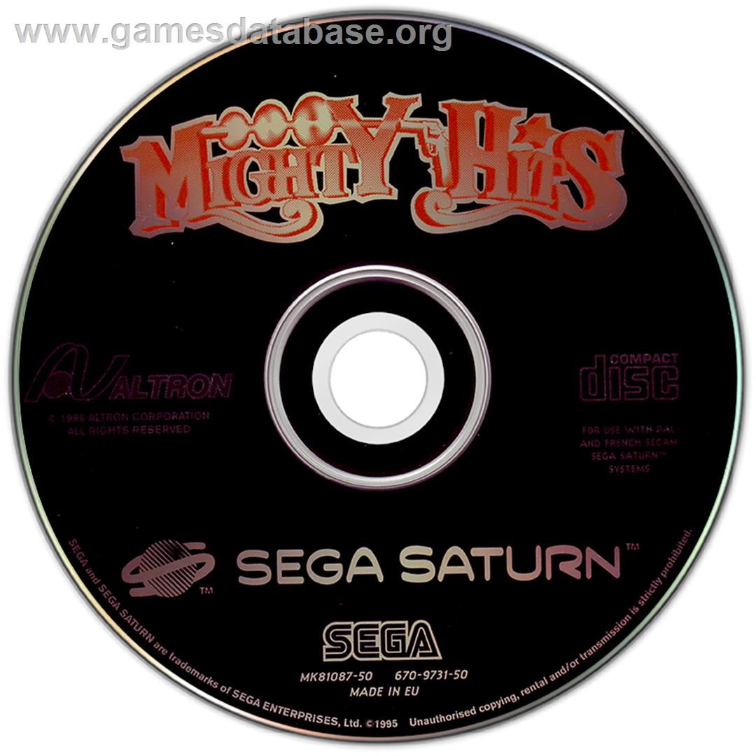 Mighty Hits - Sega Saturn - Artwork - Disc