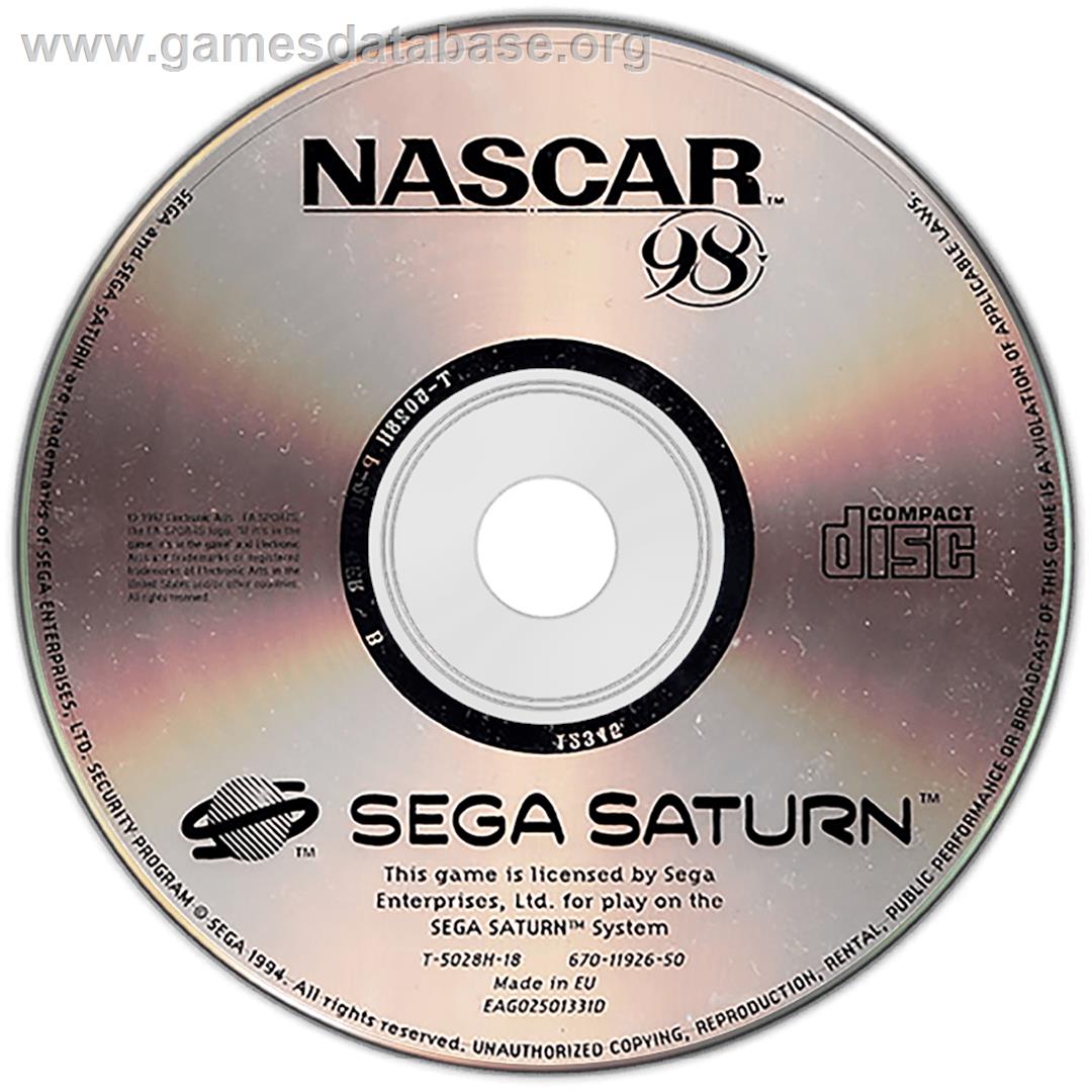 NASCAR 98 - Sega Saturn - Artwork - Disc
