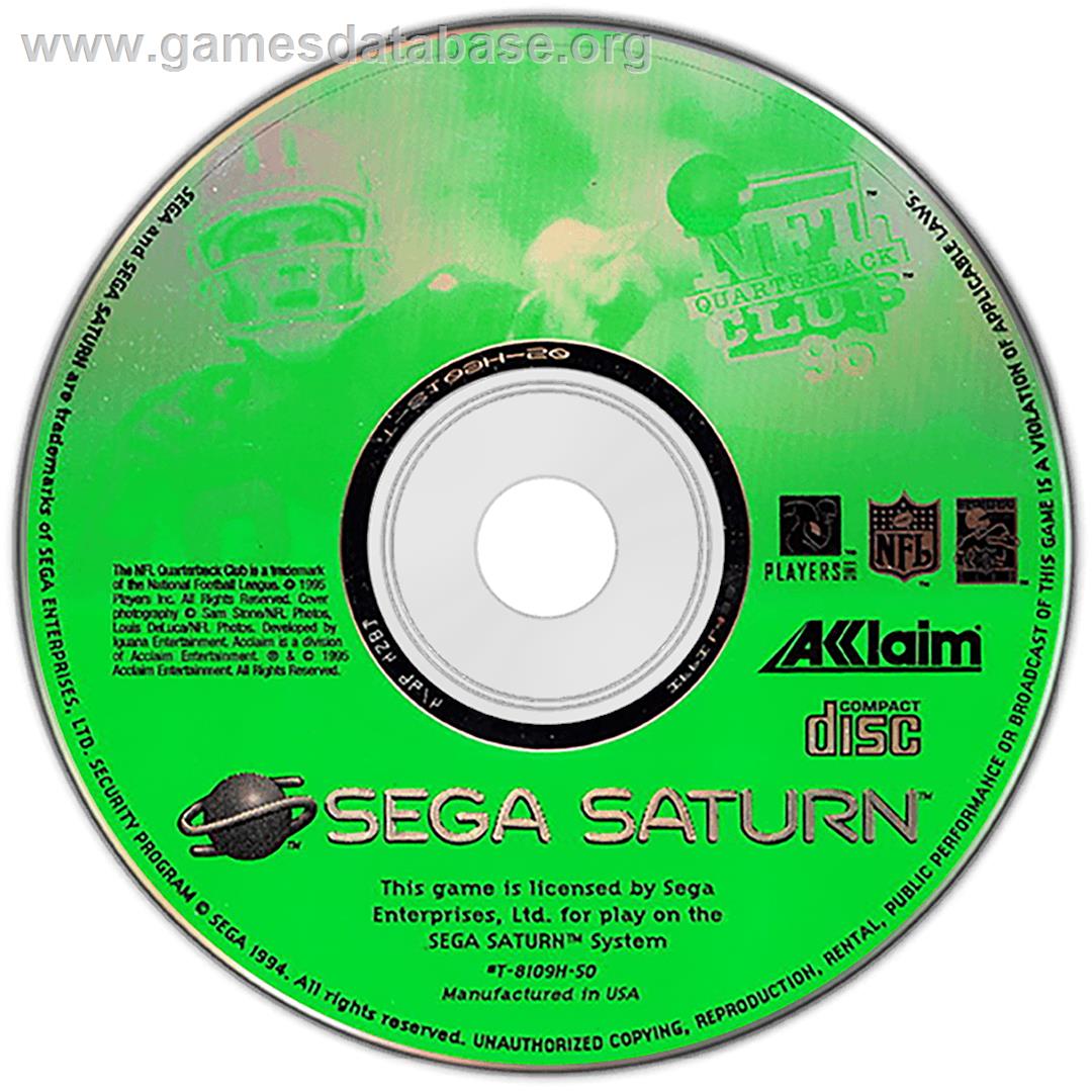 NFL Quarterback Club '96 - Sega Saturn - Artwork - Disc
